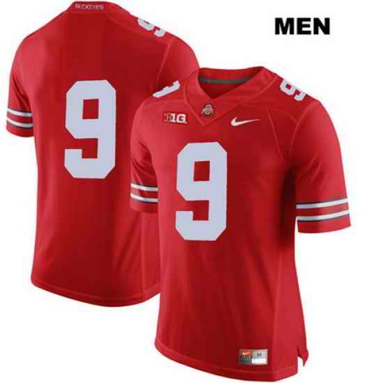 Binjimen Victor Stitched Ohio State Buckeyes Authentic Nike Mens  9 Red College Football Jersey Without Name Jersey